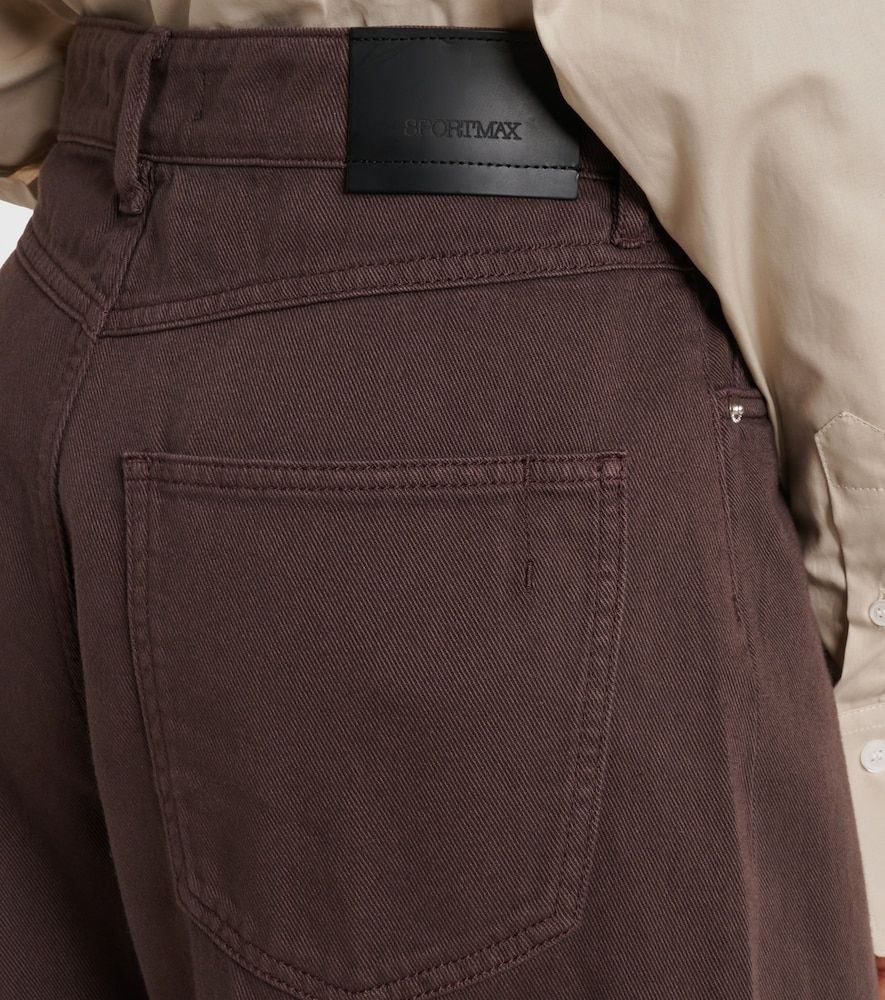Mid-Rise Wide-Leg Jeans Siamese - Sportmax - Modalova