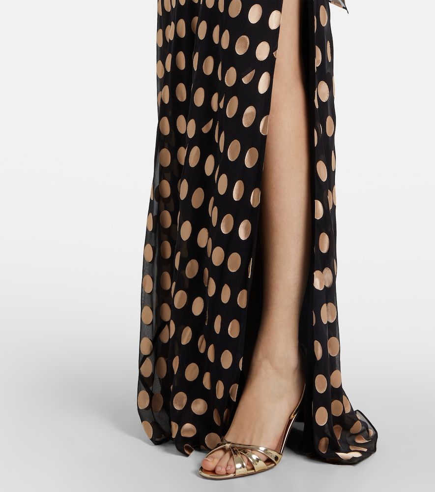 Vestido largo asimétrico Ava con lunares - Alexandra Miro - Modalova