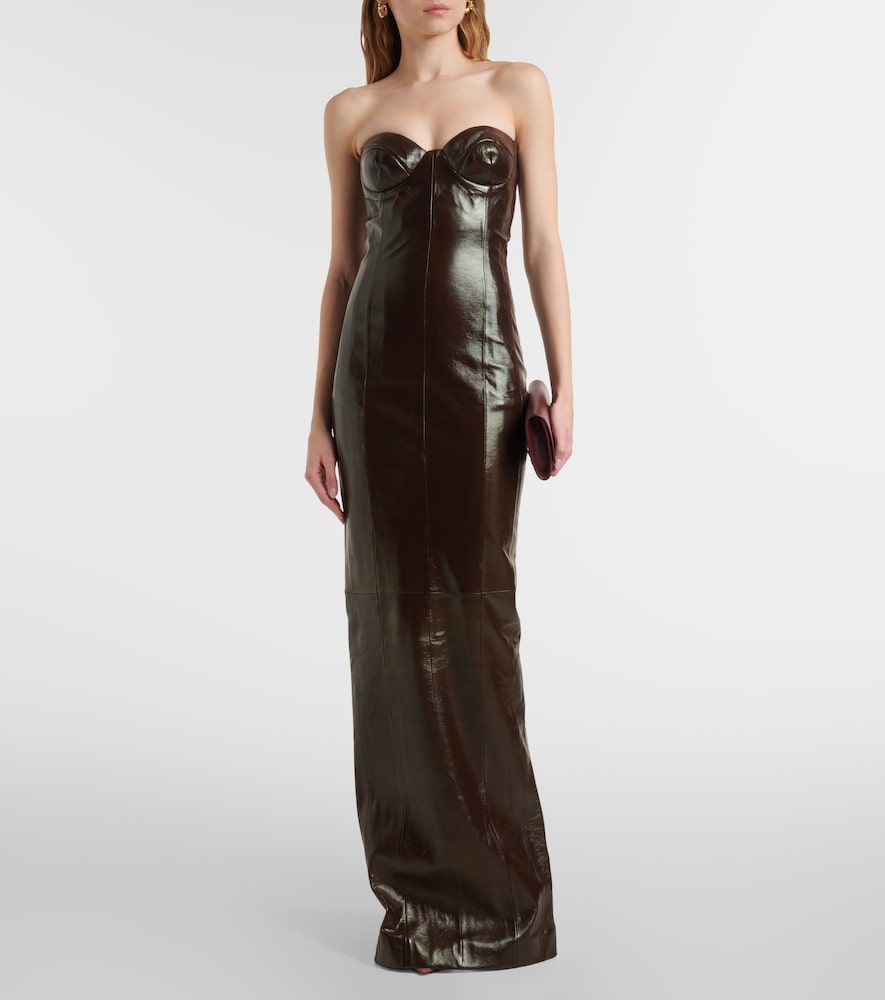 Bustier-Robe Rochelle aus Leder - The New Arrivals Ilkyaz Ozel - Modalova