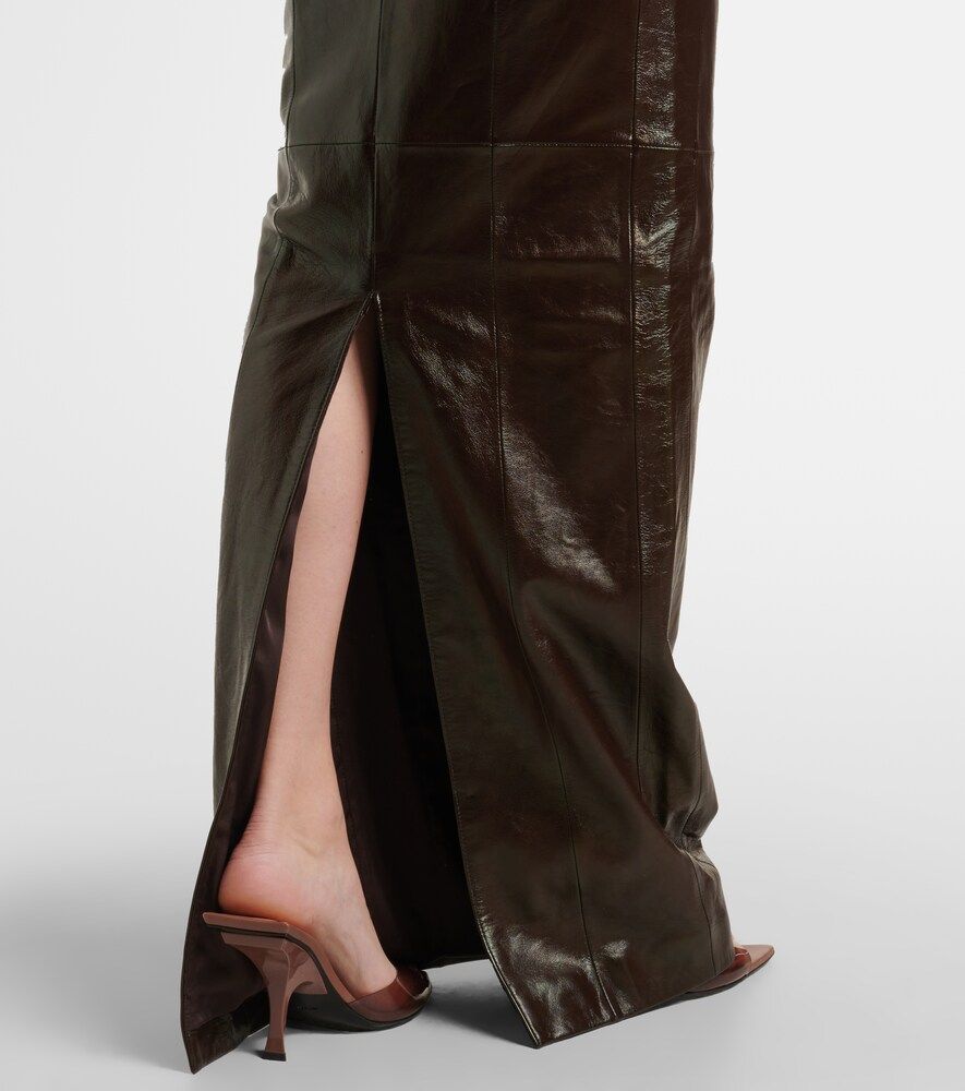 Rochelle leather bustier gown - The New Arrivals Ilkyaz Ozel - Modalova