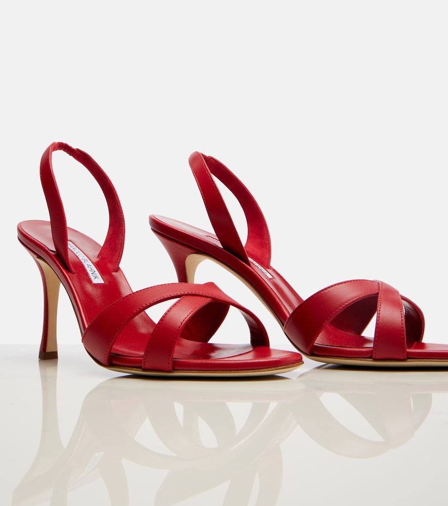 Slingback-Sandalen Callasli aus Leder - Manolo Blahnik - Modalova
