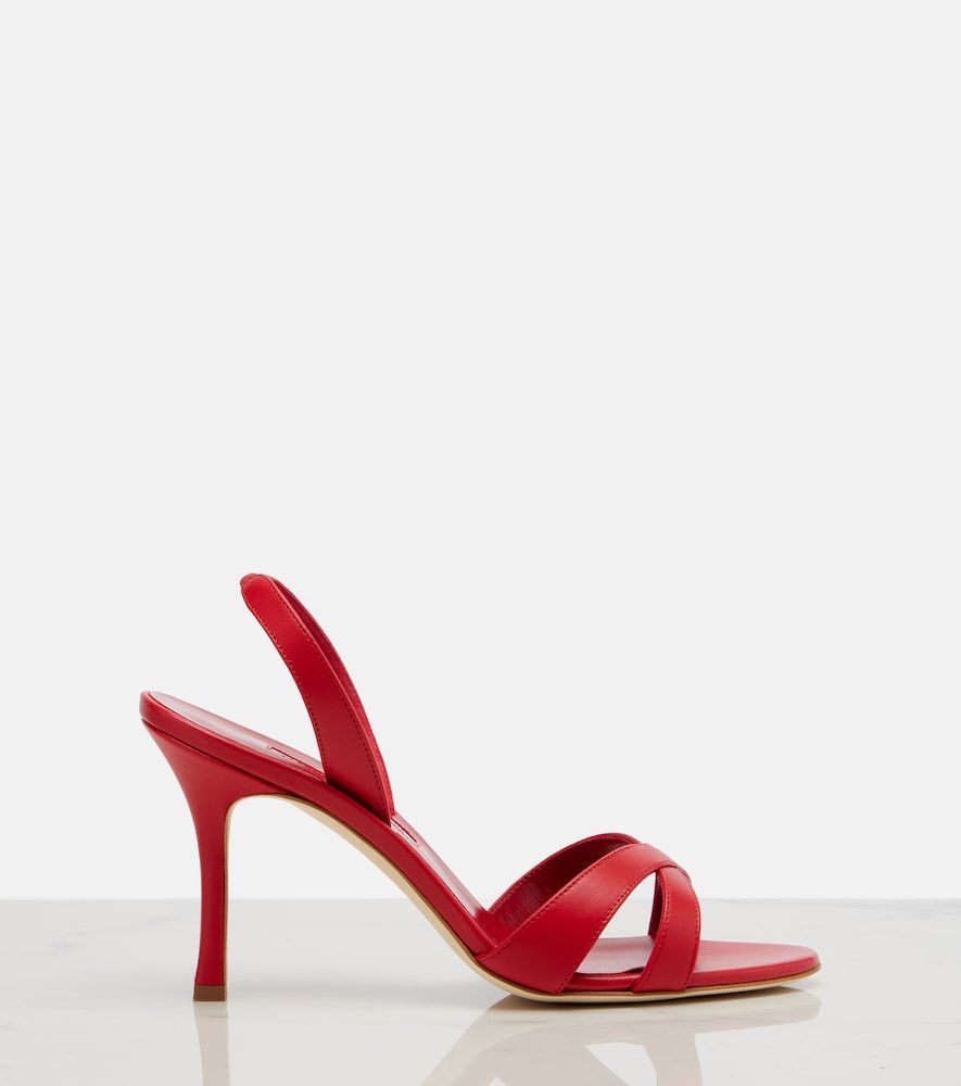 Slingback-Sandalen Callasli aus Leder - Manolo Blahnik - Modalova