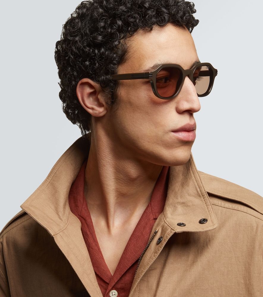 Zegna Runde Sonnenbrille - Zegna - Modalova