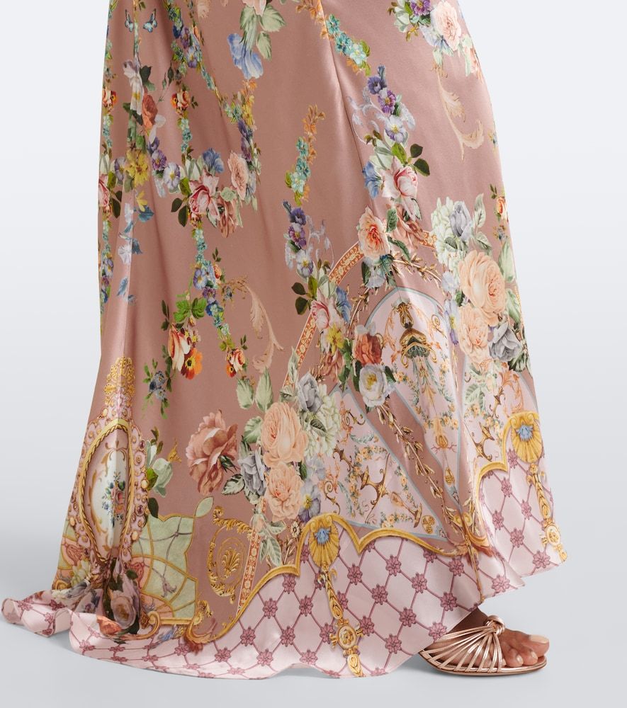 Abito sottoveste in raso di seta - Camilla - Modalova