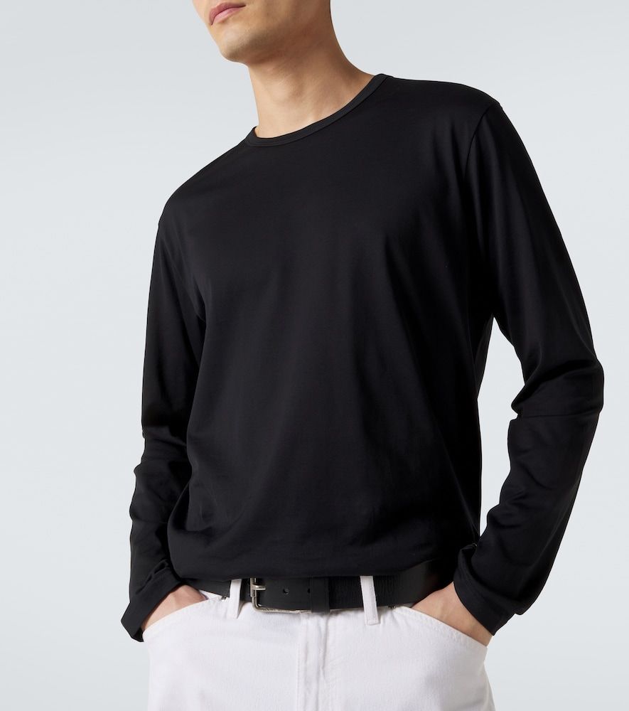 Camiseta de algodón con manga larga - Sunspel - Modalova