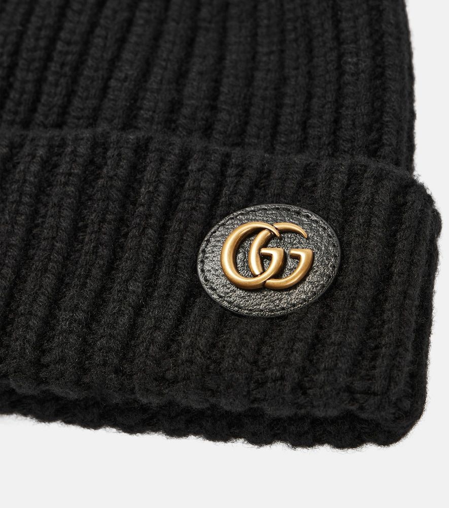 Double G wool and cashmere beanie - Gucci - Modalova
