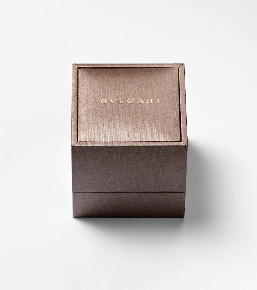 Serpenti Viper 18kt rose gold ring with diamonds - Bvlgari - Modalova