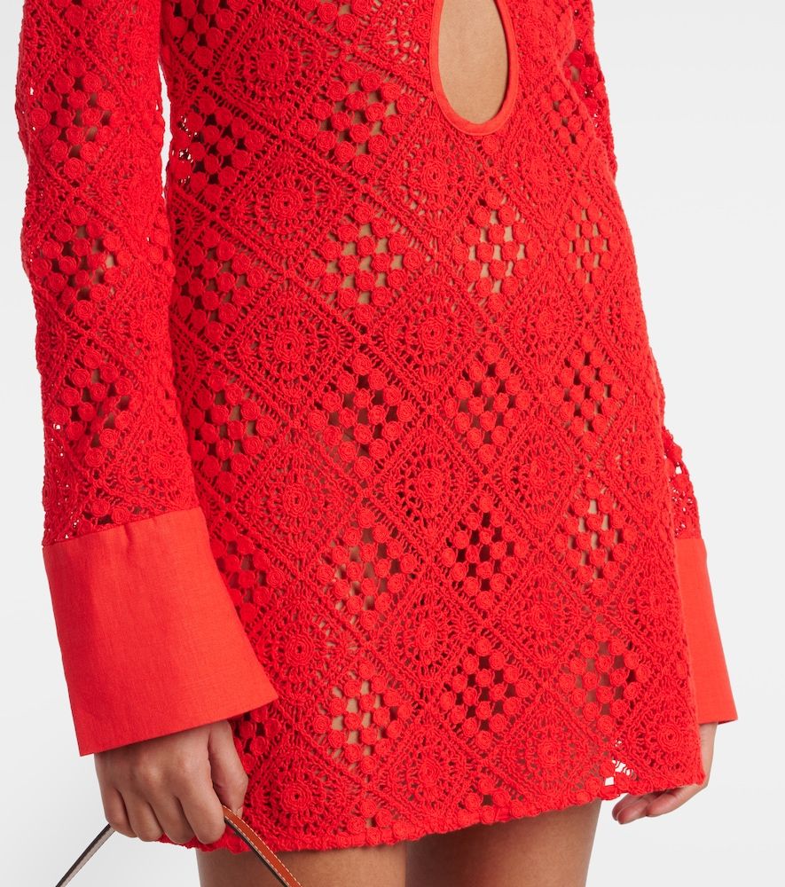 Vestido corto Rayure en croché de algodón - SIR - Modalova