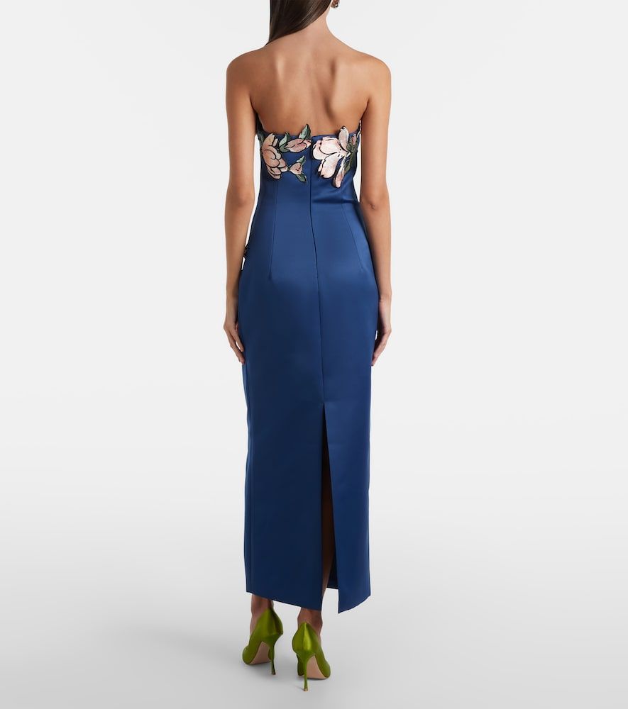 Vestido midi Ava con aplique floral - Leo Lin - Modalova