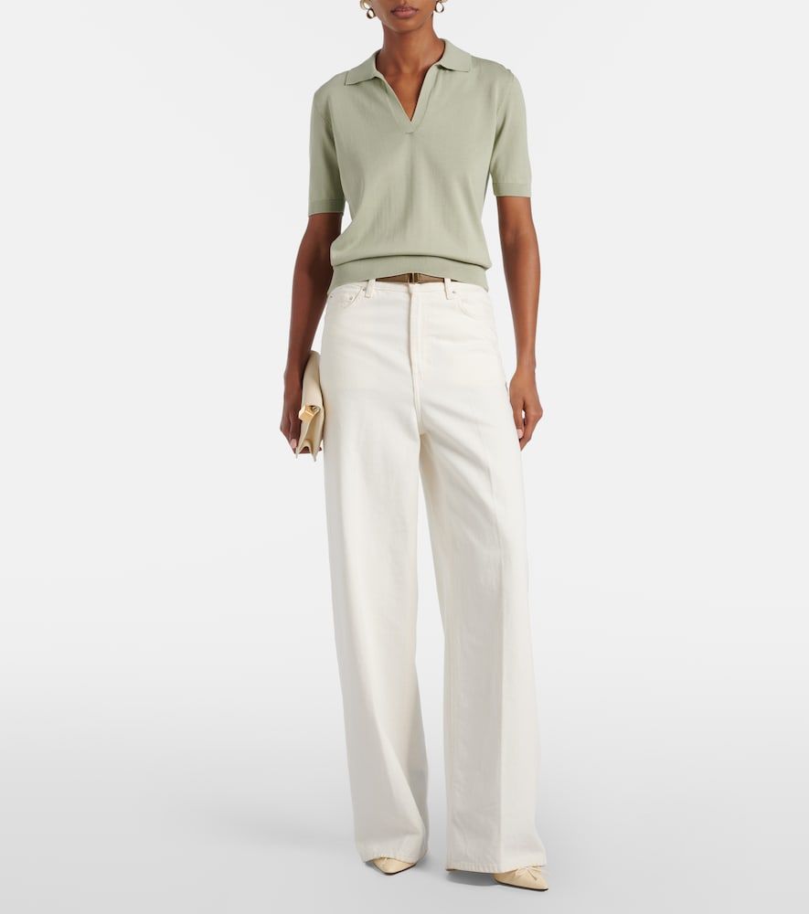 Polo Clay de algodón y seda cropped - Altuzarra - Modalova