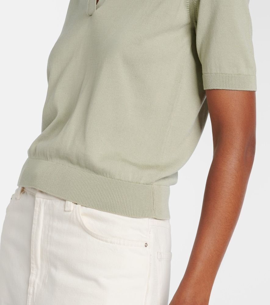 Polo Clay de algodón y seda cropped - Altuzarra - Modalova