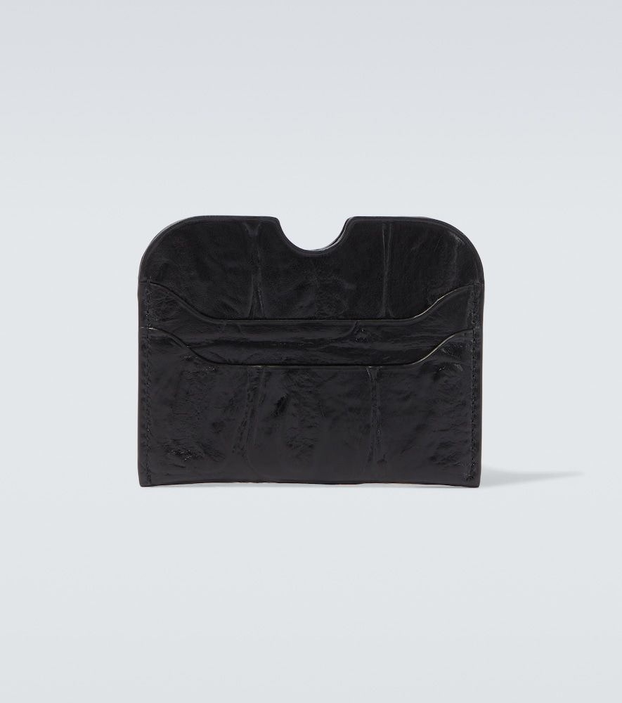 Croc-effect leather card holder - Acne Studios - Modalova