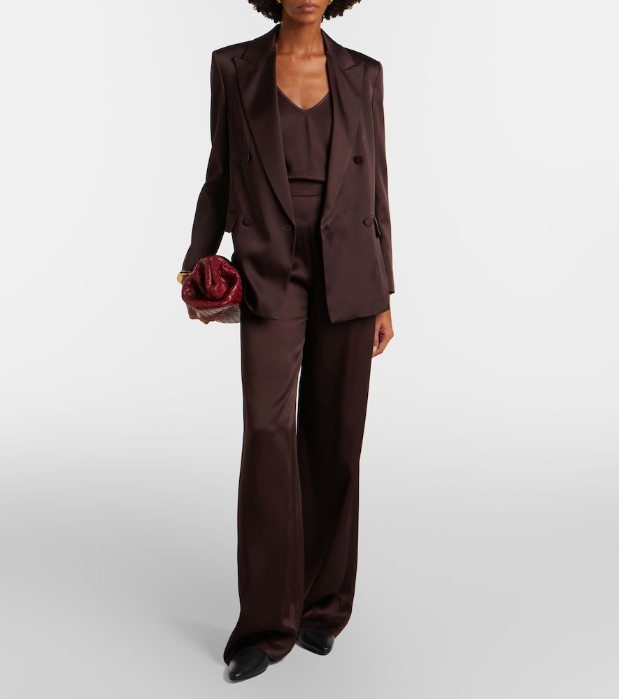 Arca double-breasted satin blazer - Max Mara - Modalova