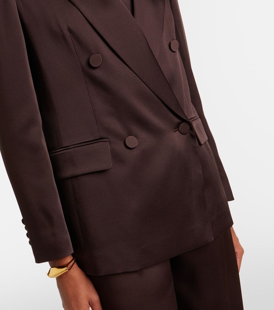 Arca double-breasted satin blazer - Max Mara - Modalova