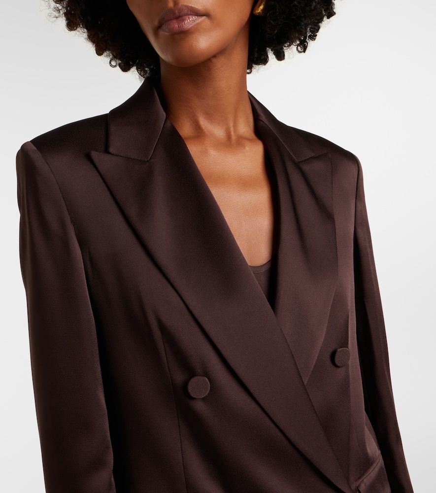 Arca double-breasted satin blazer - Max Mara - Modalova