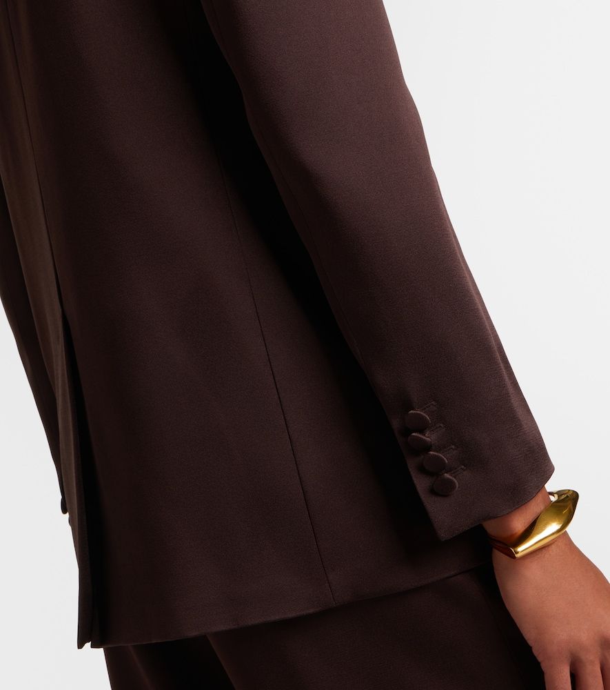 Arca double-breasted satin blazer - Max Mara - Modalova