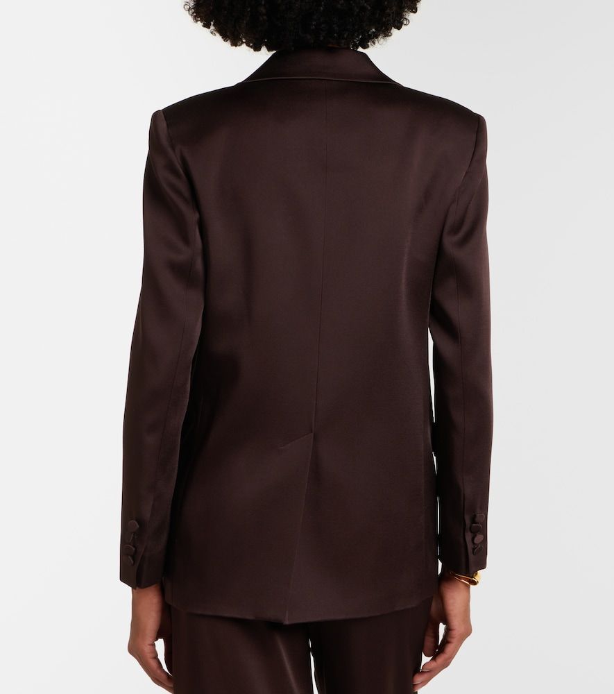 Arca double-breasted satin blazer - Max Mara - Modalova
