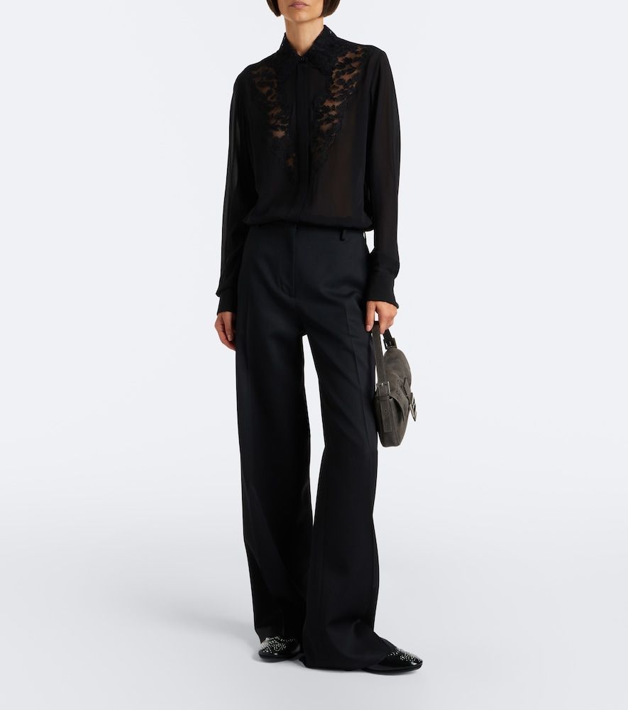 Studded leather monk strap shoes - Fendi - Modalova