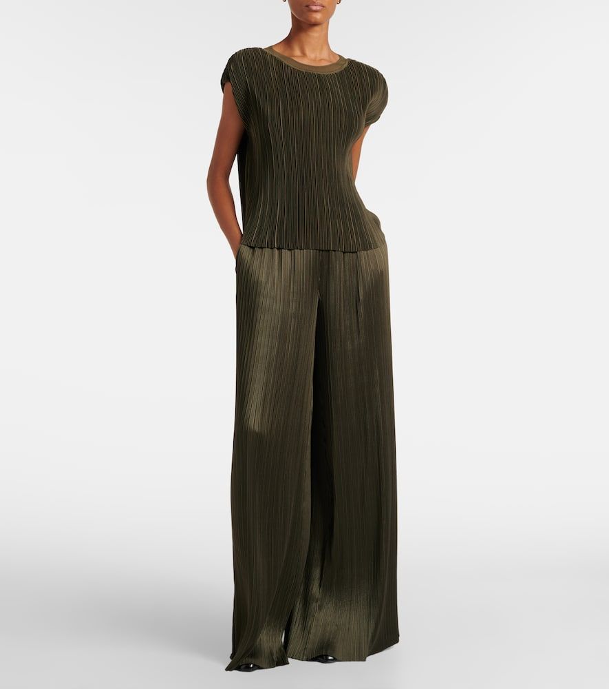 Amber plisse satin wide-leg pants - Joseph - Modalova
