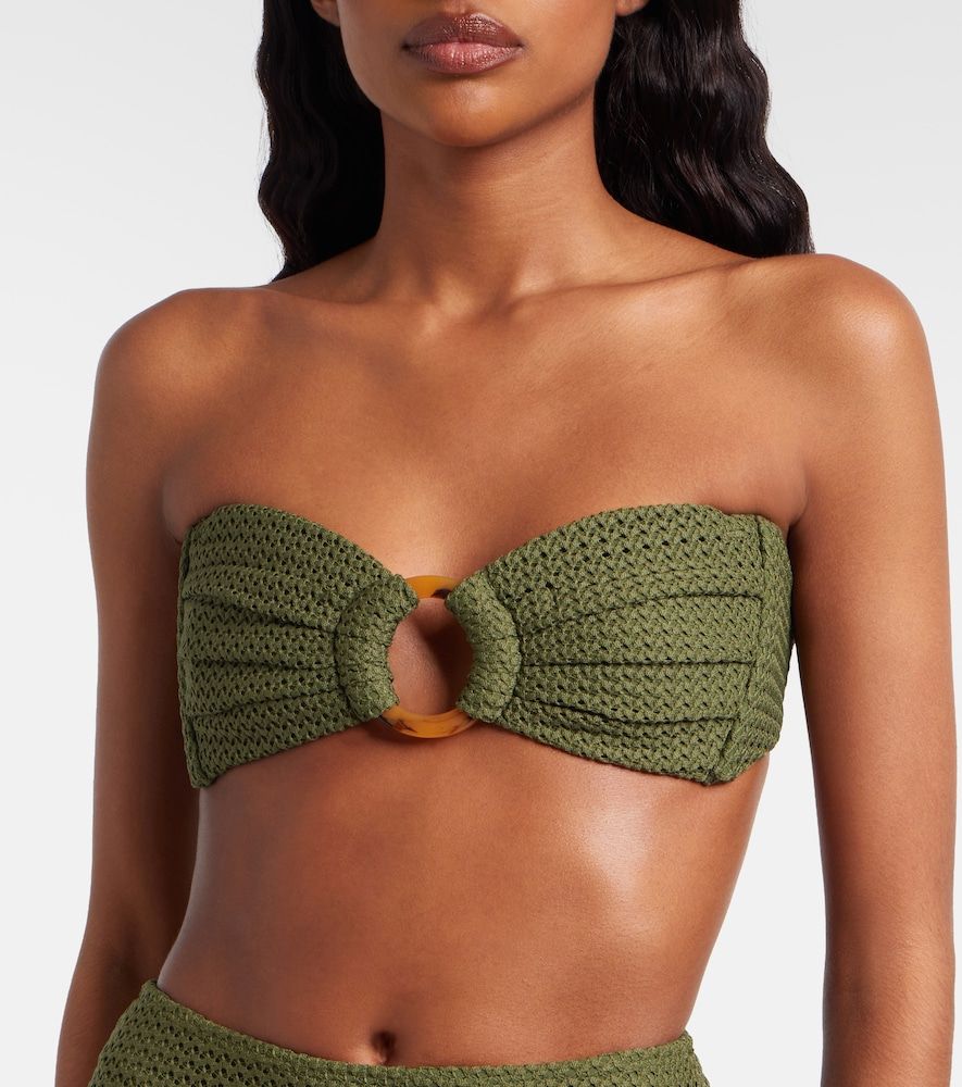 Tori crochet bandeau bikini top - Montce - Modalova
