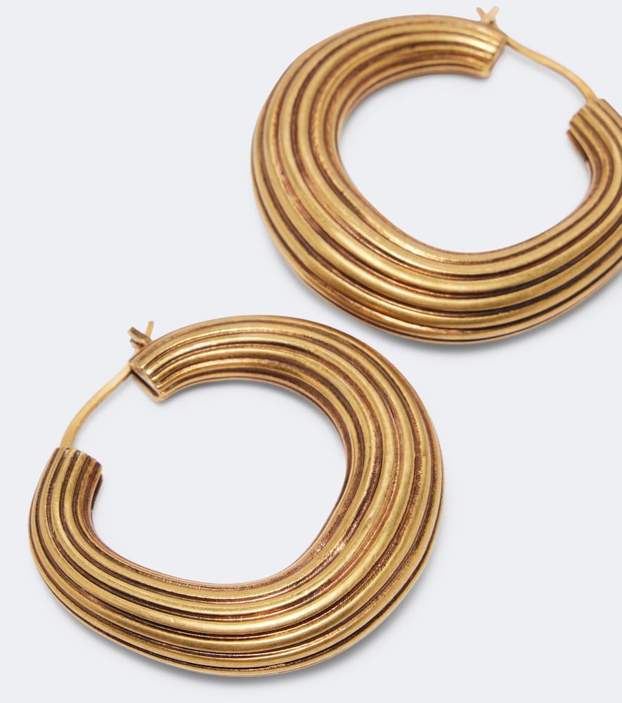 Pendientes Santa Fe de latón chapados en oro de 18 ct - Khaite - Modalova