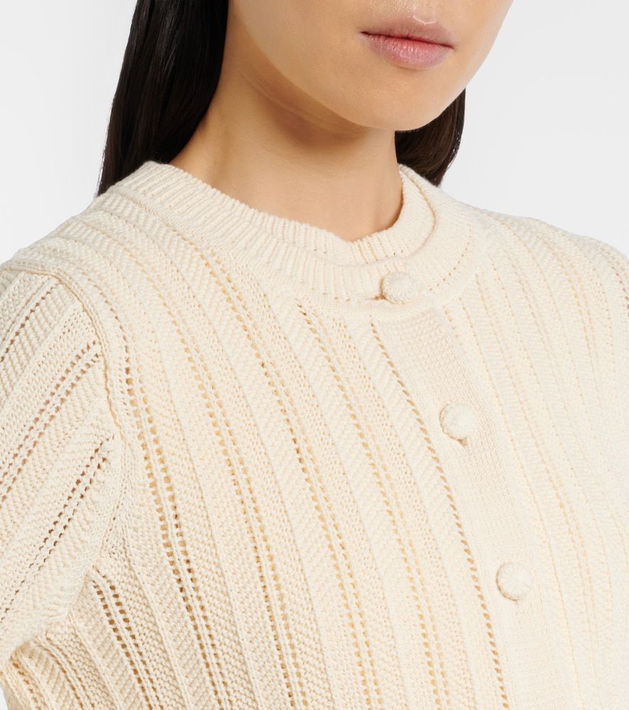 Cardigan Mariette in cotone pointelle smerlato - Altuzarra - Modalova