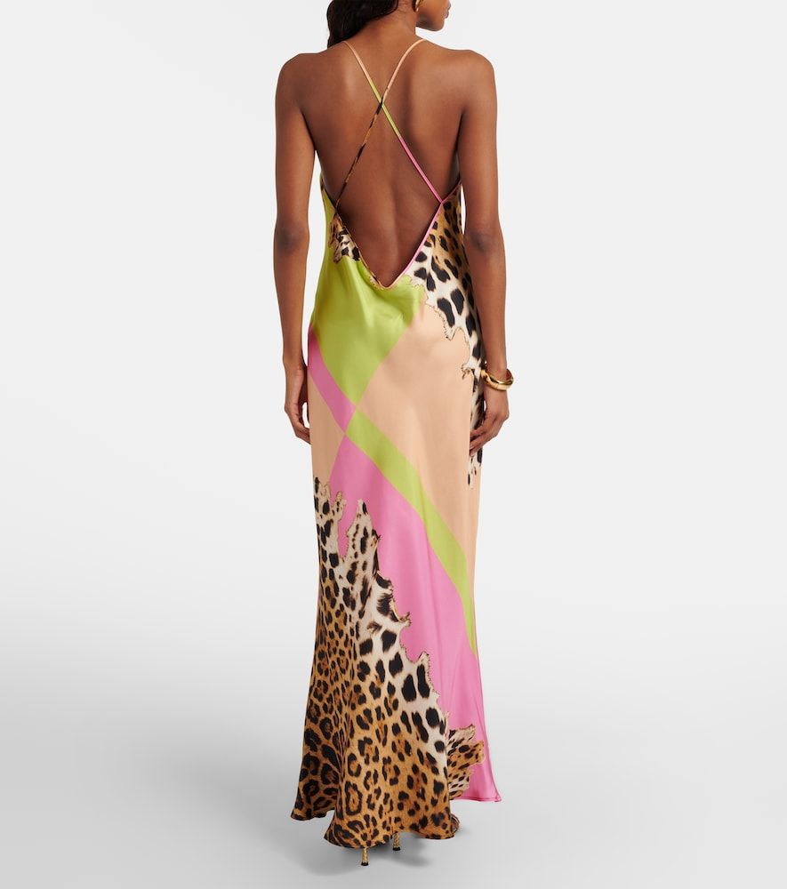 Abito sottoveste in seta - Roberto Cavalli - Modalova