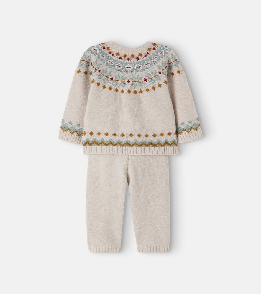 Bebé - set de cárdigan y pantalones Toudou Scone en mezcla de lana - Bonton - Modalova
