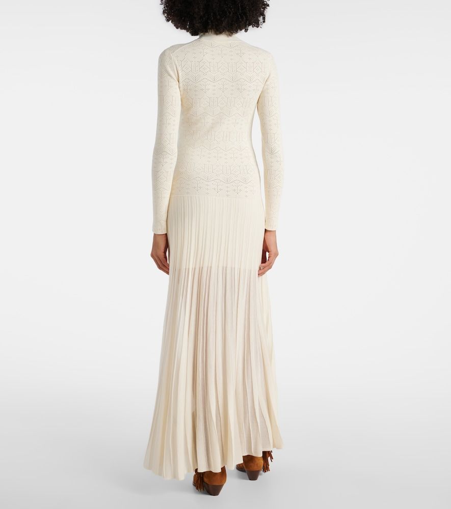 Vestido largo Gisole de punto calado con cuello alto - Isabel Marant - Modalova
