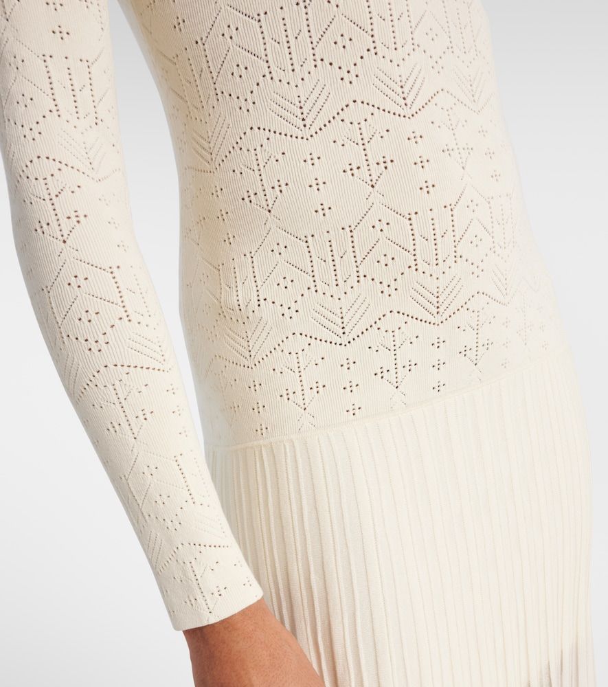 Vestido largo Gisole de punto calado con cuello alto - Isabel Marant - Modalova