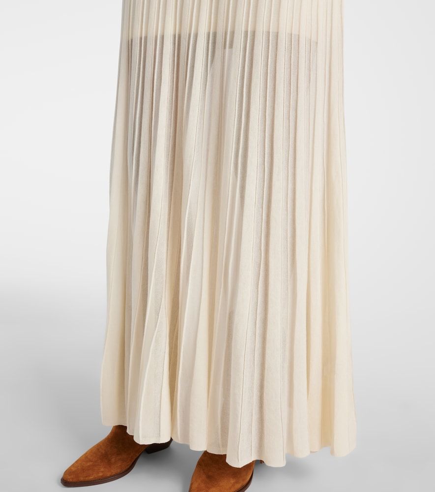 Vestido largo Gisole de punto calado con cuello alto - Isabel Marant - Modalova