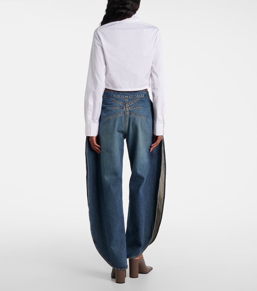 Alaïa Jeans barrel a vita media - Alaia - Modalova