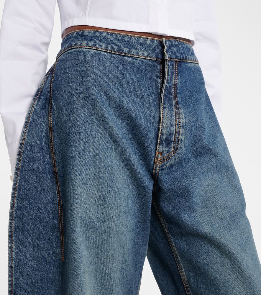 Alaïa Jeans barrel a vita media - Alaia - Modalova