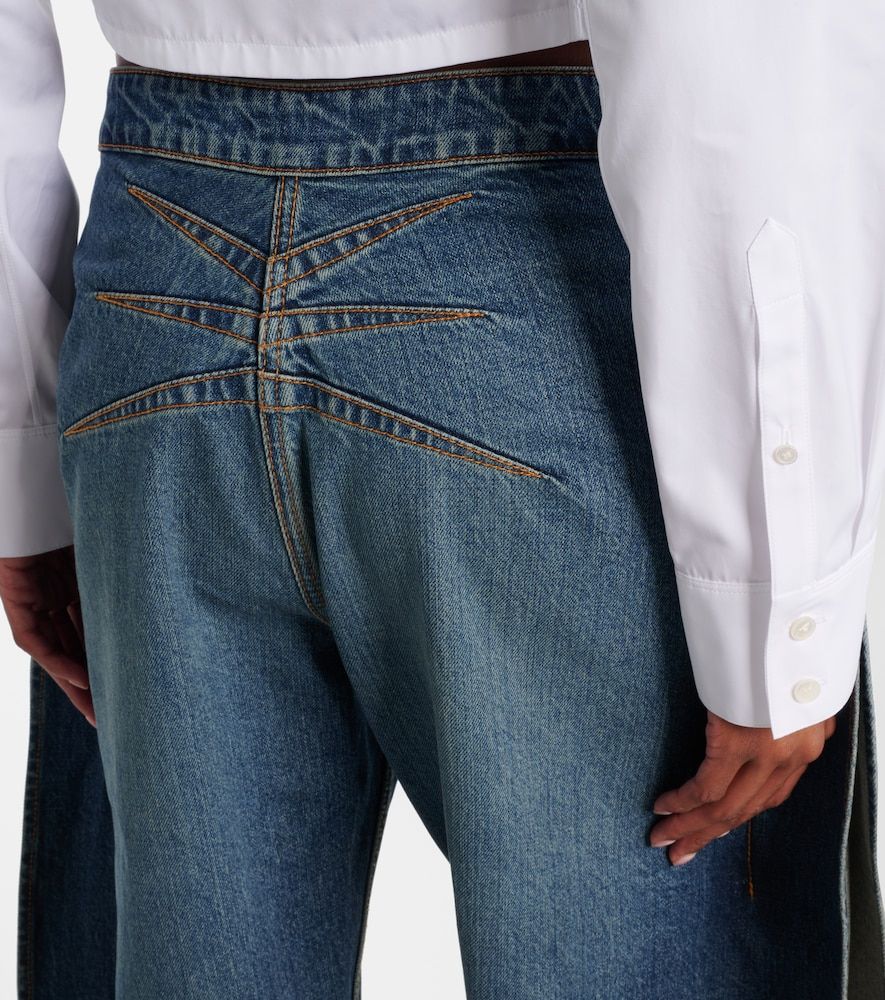 Alaïa Jeans barrel a vita media - Alaia - Modalova