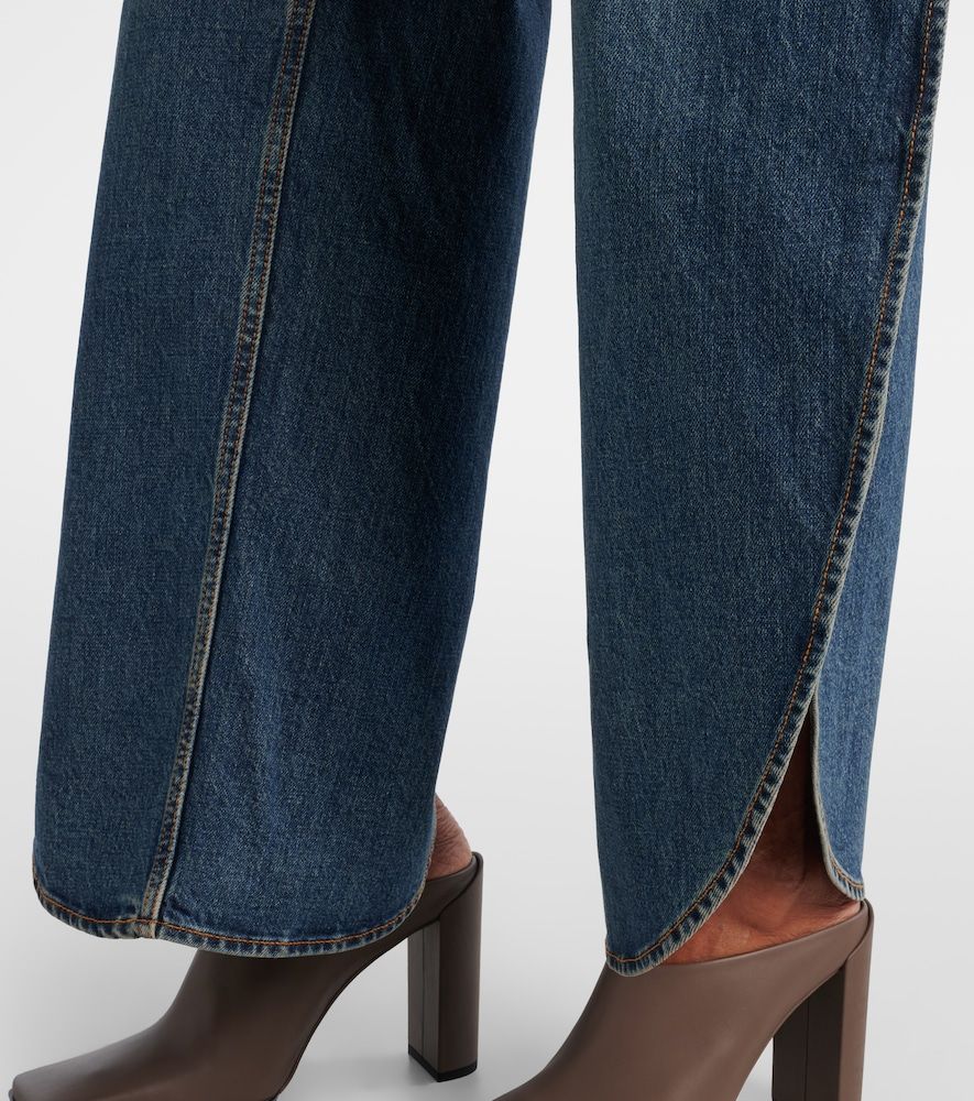 Alaïa Jeans barrel a vita media - Alaia - Modalova