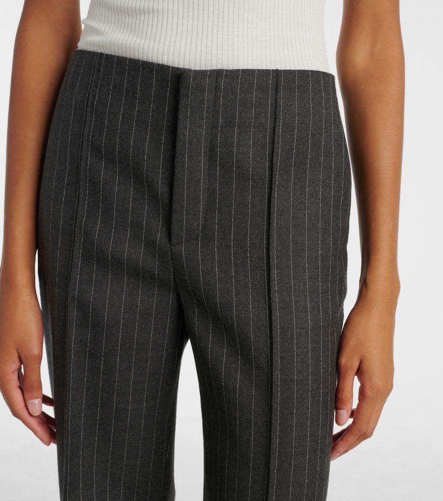 Chloé Pantalones anchos de lana virgen a rayas - Chloe - Modalova