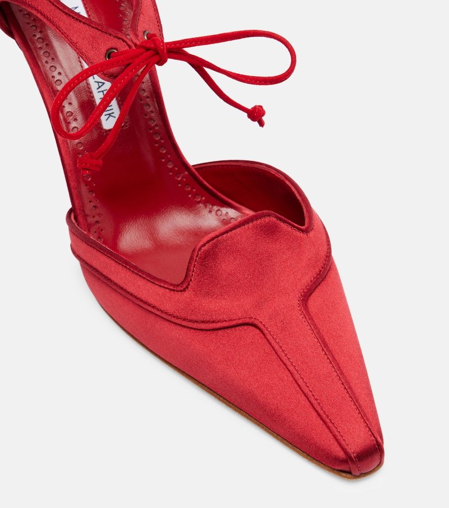 Pumps Orata 70 aus Satin - Manolo Blahnik - Modalova