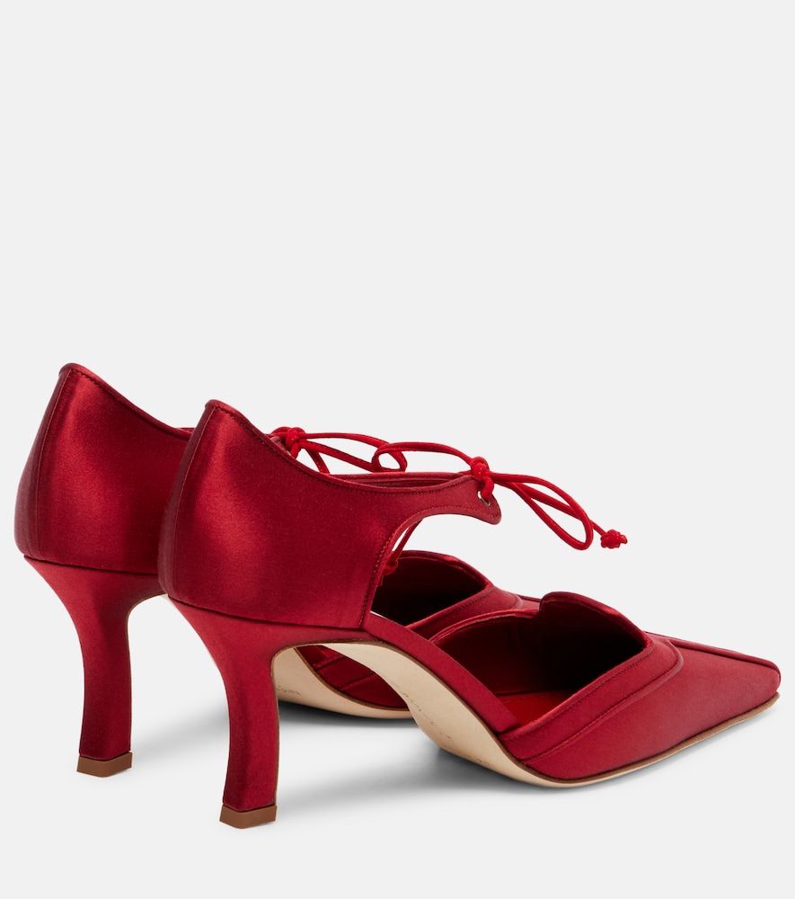 Pumps Orata 70 aus Satin - Manolo Blahnik - Modalova