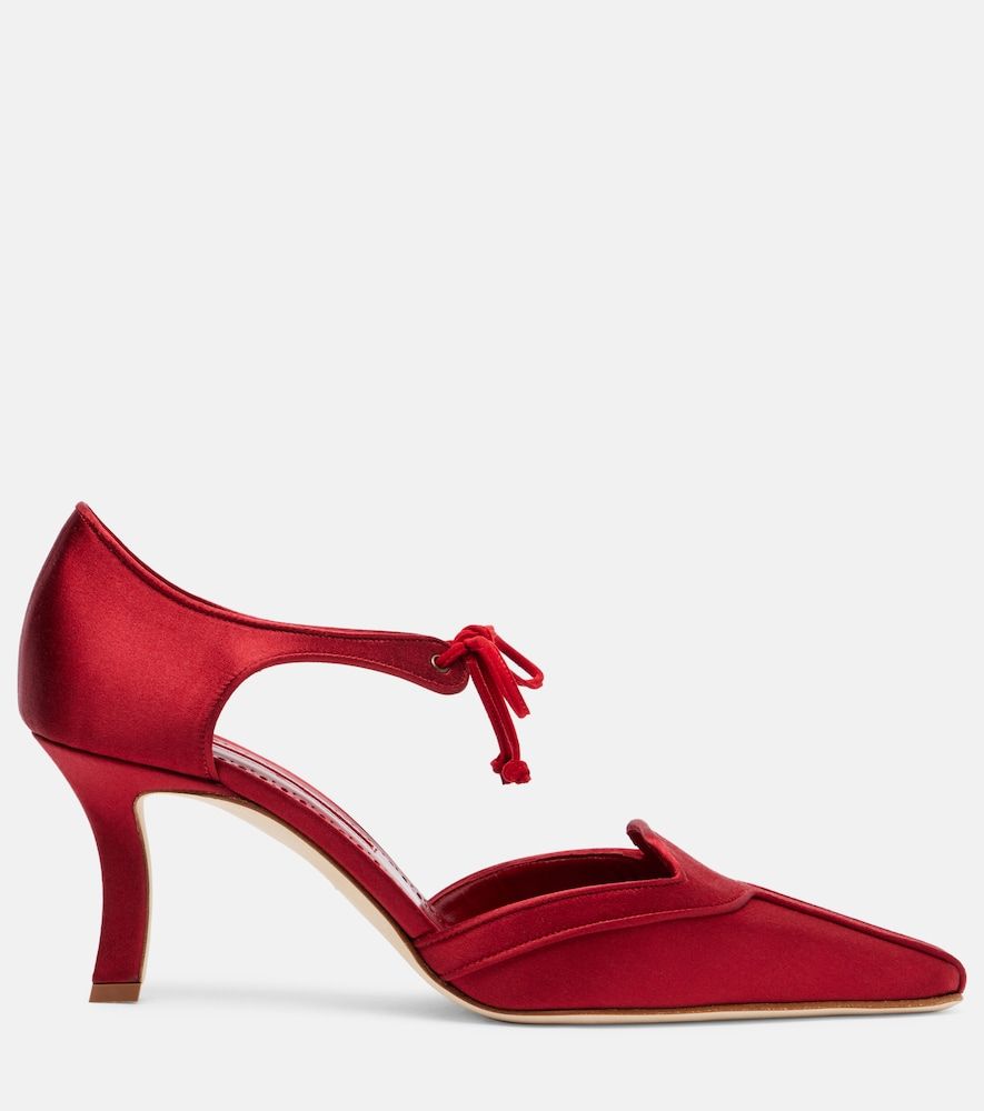 Pumps Orata 70 aus Satin - Manolo Blahnik - Modalova