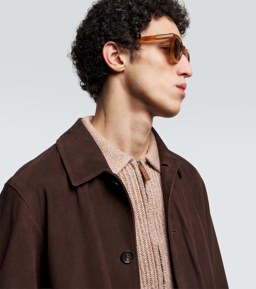 Zegna Runde Sonnenbrille - Zegna - Modalova