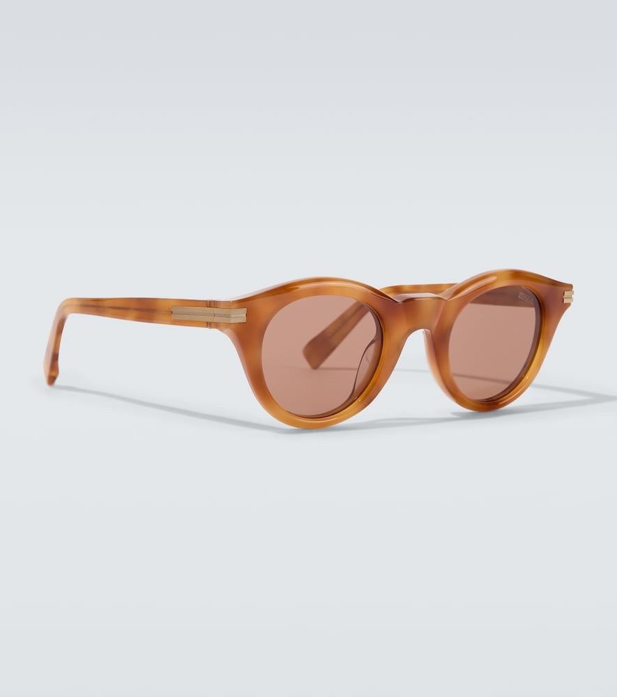 Zegna Runde Sonnenbrille - Zegna - Modalova