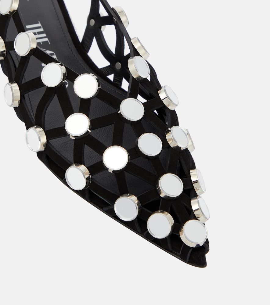 Verzierte Slingback-Ballerinas Grid - The Attico - Modalova