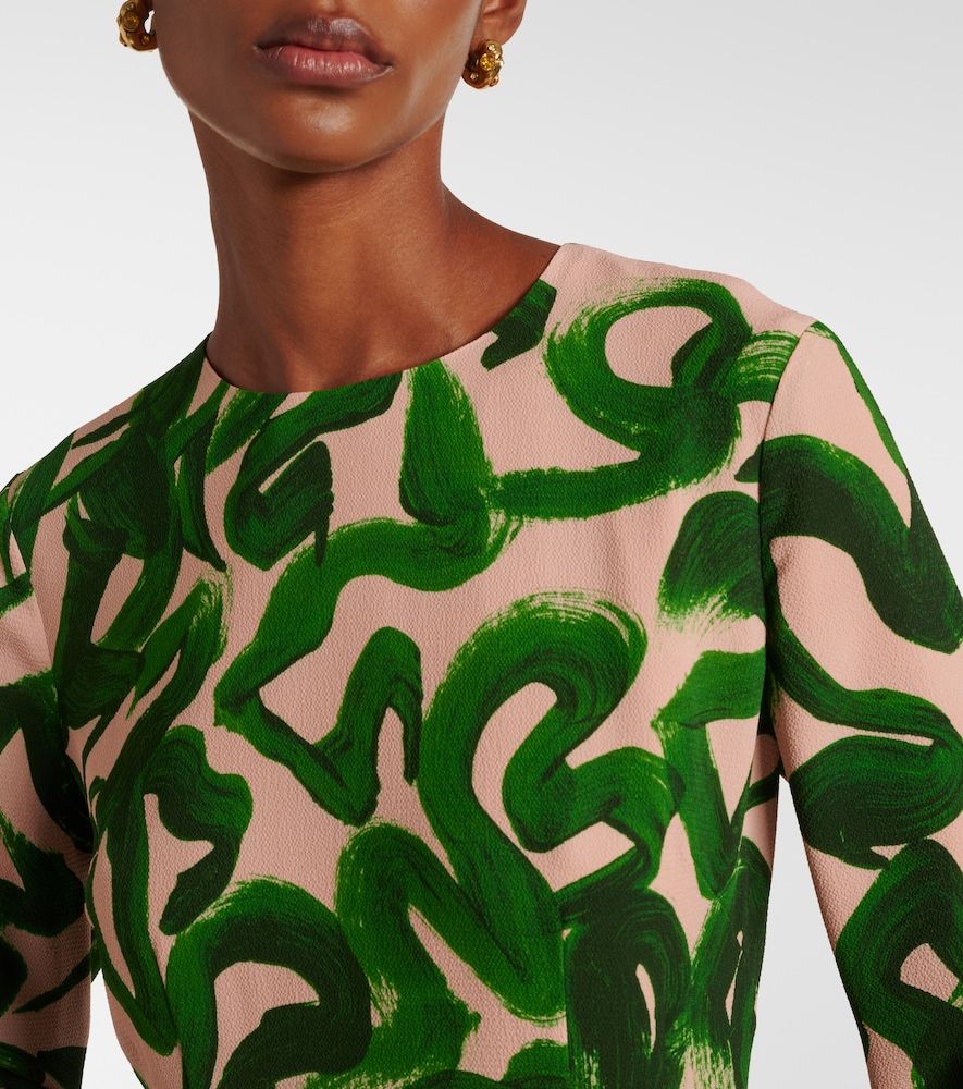 Abito midi con stampa - Dries Van Noten - Modalova