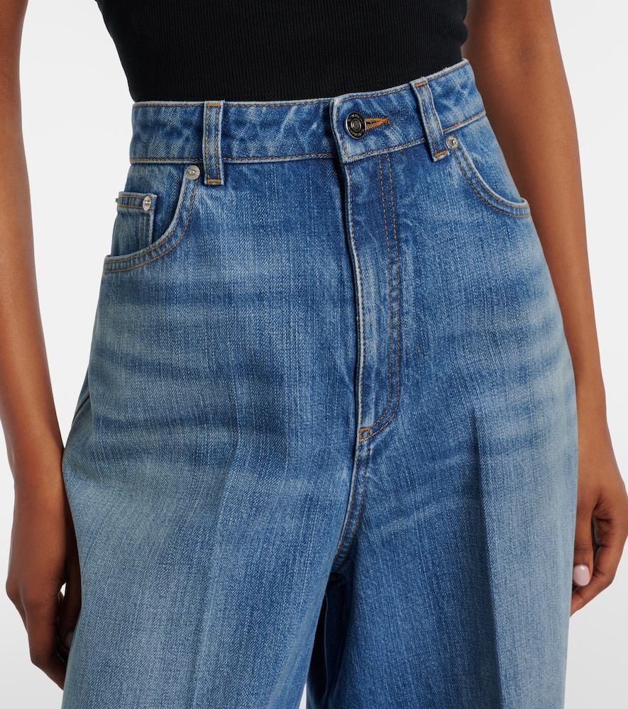 Jeans a gamba larga a vita media - Givenchy - Modalova