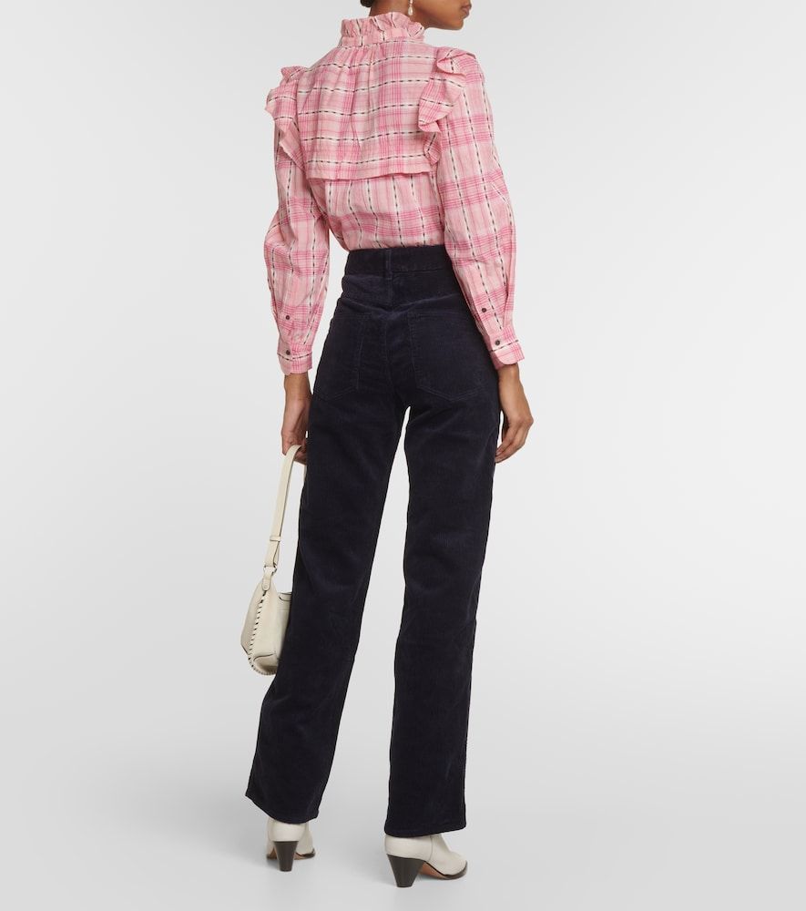 Pantalones Rwan de pana de algodón y lino - Marant Etoile - Modalova