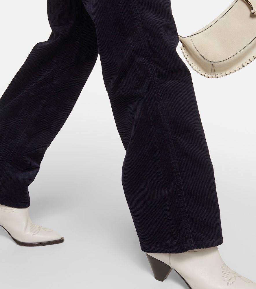 Pantalones Rwan de pana de algodón y lino - Marant Etoile - Modalova