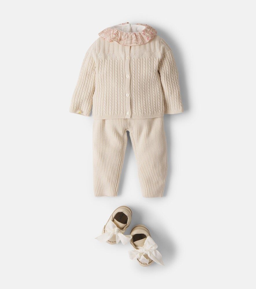 Bebé - set Lavina de cárdigan y pantalones de lana y algodón - Bonpoint - Modalova