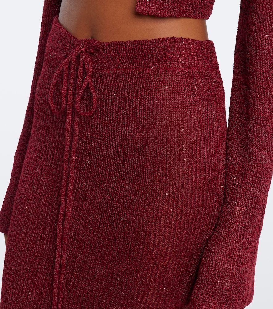Alma sequined knitted maxi skirt - Bananhot - Modalova