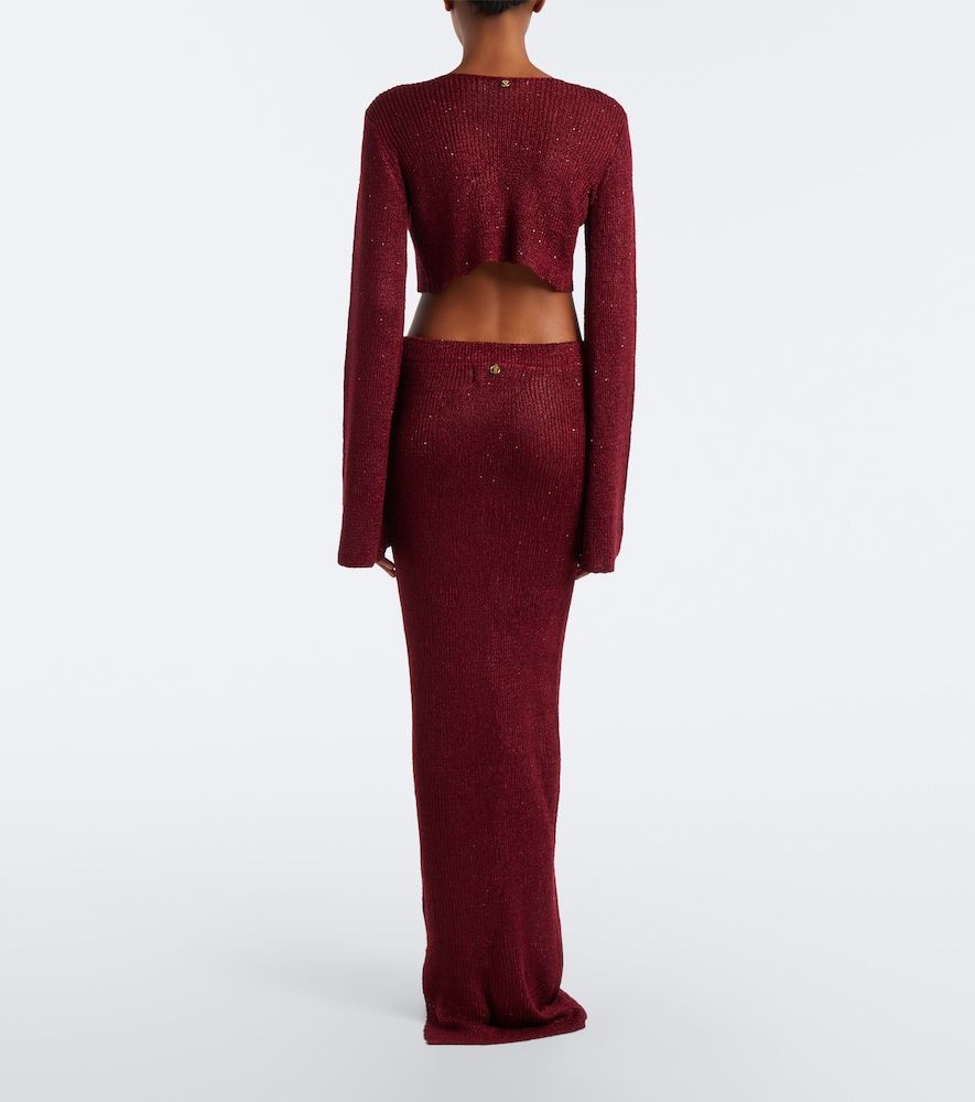 Alma sequined knitted maxi skirt - Bananhot - Modalova