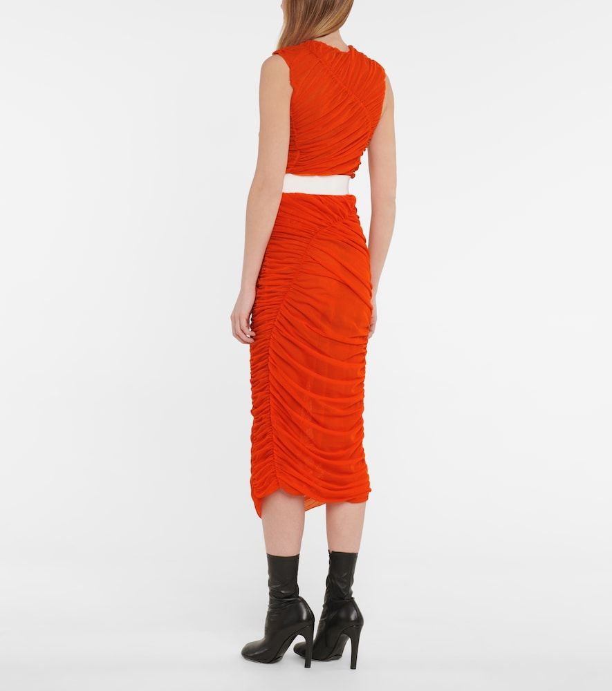 Dries Van Noten Gonna midi in mesh - Dries Van Noten - Modalova